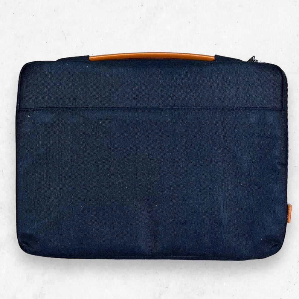 Inateck Black Laptop Sleeve Cushion 15inx11in Full‎ Zip Extra Side Zip Pocket